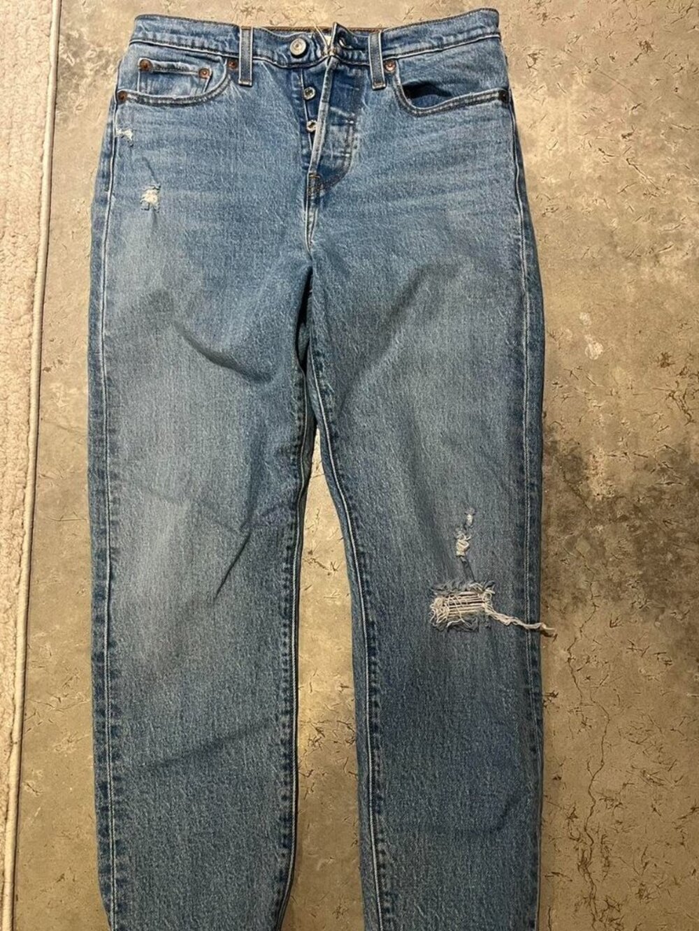 Levi's Women's Blue and Navy Jeans